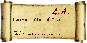 Lengyel Almiréna névjegykártya